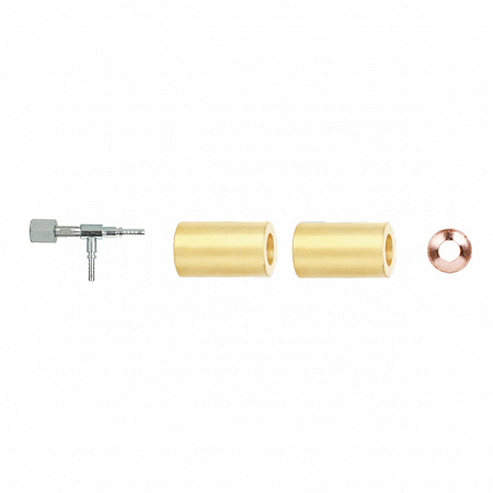 Тройник с боковой гайкой 1/4" SAE, 7/16"-20UNF (на трубку 4мм)